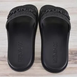 NEW Men\'s Versace x Fendi FENDACE Logo Pool Slides Sandals Size 13 US 12 U.K. VERSACE x FENDI FENDACE Men Auth Ltd Ed Slip-On Pool Slide  main image 2
